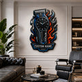 Personalized Barber Clipper Wall Clock, Custom Name Gift for Barbers — personalized with a custom name