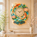 Personalized Koi Fish Wall Clock with Custom Name — personalized with a custom name