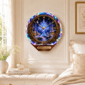 Personalized Christmas Wall Clock, Christmas Gift with Custom Name — personalized with a custom name