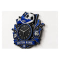 Personalized Football Player Wall Clock with Custom Name — personalized with a custom name