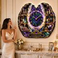 Personalized Geode Bar Wall Clock with Custom Name — personalized with a custom name