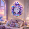 Personalized Jellyfish Wall Clock with Custom Name — personalized with a custom name