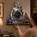 Personalized Police Officer Wall Clock with Custom Name — personalized with a custom name