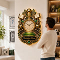 Personalized Soccer Champion Wall Clock with Custom Name — personalized with a custom name
