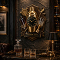 Personalized Bartender Wall Clock with Custom Name — personalized with a custom name