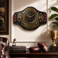 Personalized Boxing Championship Belt Wall Clock with Custom Name — personalized with a custom name