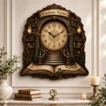 Personalized Fantasy Library Wall Clock with Custom Name — personalized with a custom name