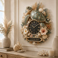 Personalized Ocean Turtle Wall Clock with Custom Name — personalized with a custom name