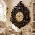 Personalized Wizard Wall Clock with Custom Name — personalized with a custom name