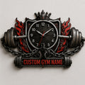Personalized Gym Wall Clock with Custom Name — personalized with a custom name