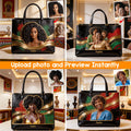Black Women Pride - Personalized African American Leather Handbag