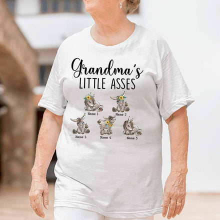 Grandma's Little Cuties - Personalized Mother's Day Grandma T-shirt and Hoodie