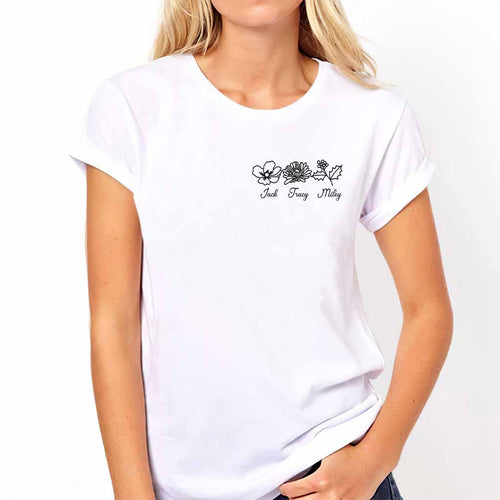 Birthday Flower - Personalized Mother's Day Mother T-shirt and Hoodie