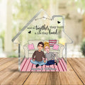 And So Together They Built A Life They Loved - Personalized Couple Custom Shaped Acrylic Plaque