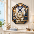 Personalized Sailor Uniform Wall Clock, Custom Name Gift for Sailors — personalized with a custom name