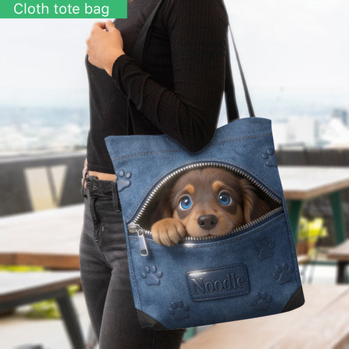 Custom Any Photo - Personalized Dog Tote Bag