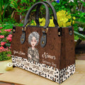 Nana's Get Away Bag - Personalized Mother's Day Grandma Leather Handbag