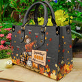 Important Nana Stuff - Personalized Grandma Leather Handbag