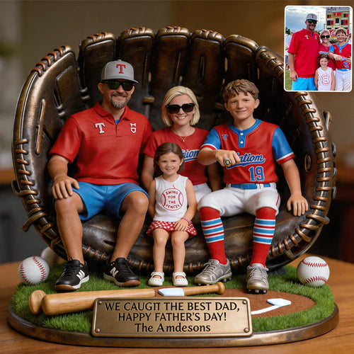 Custom Any Photo - Personalized Baseball Custom Shaped Acrylic Plaque