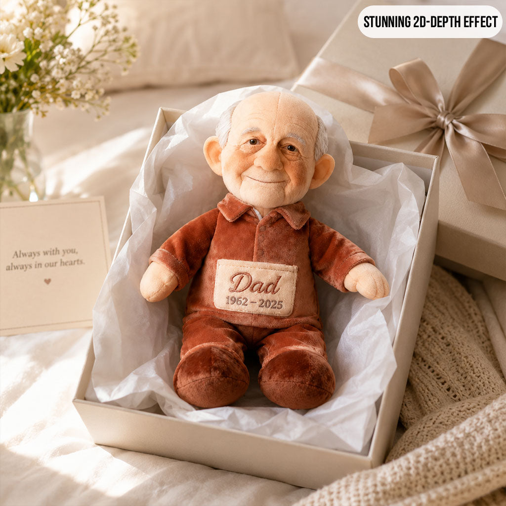 Custom From Any Photo - Personalized Memorial Faux Fur Shaped Pillow