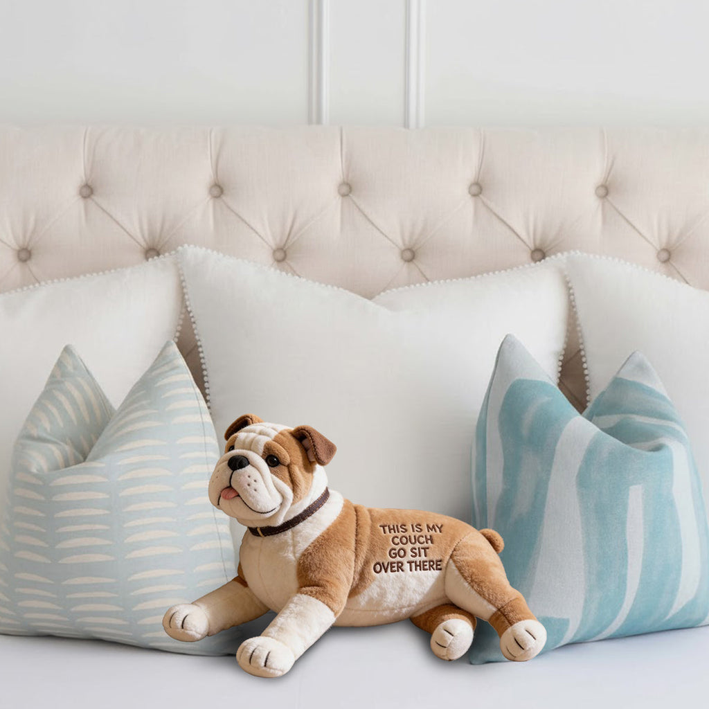 This Is My Couch - Personalized Dog Faux Fur Shaped Pillow