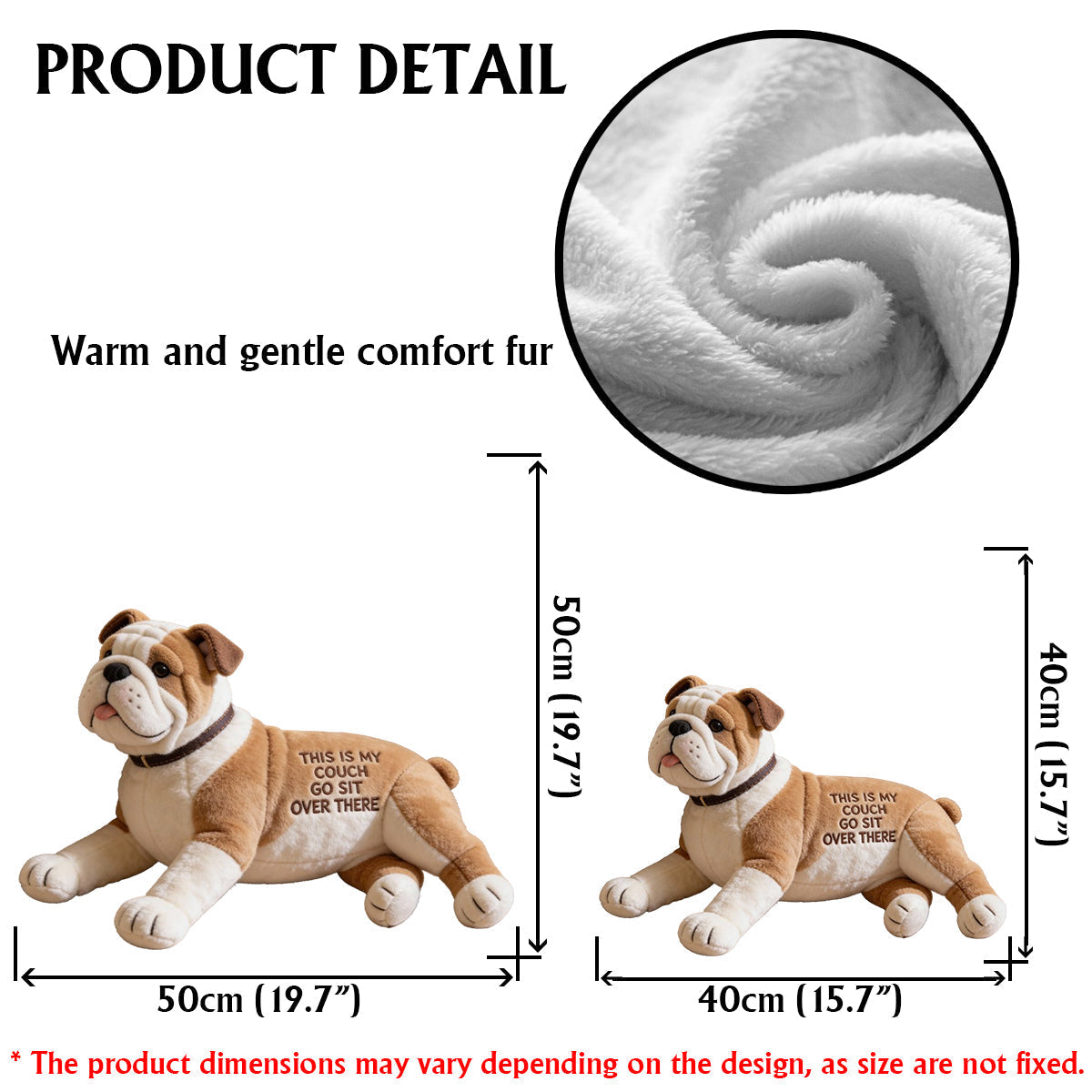 This Is My Couch - Personalized Dog Faux Fur Shaped Pillow