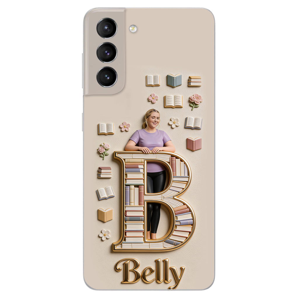 Book Lovers Gift - Personalized Book 3D Embossed Leather Phone Case