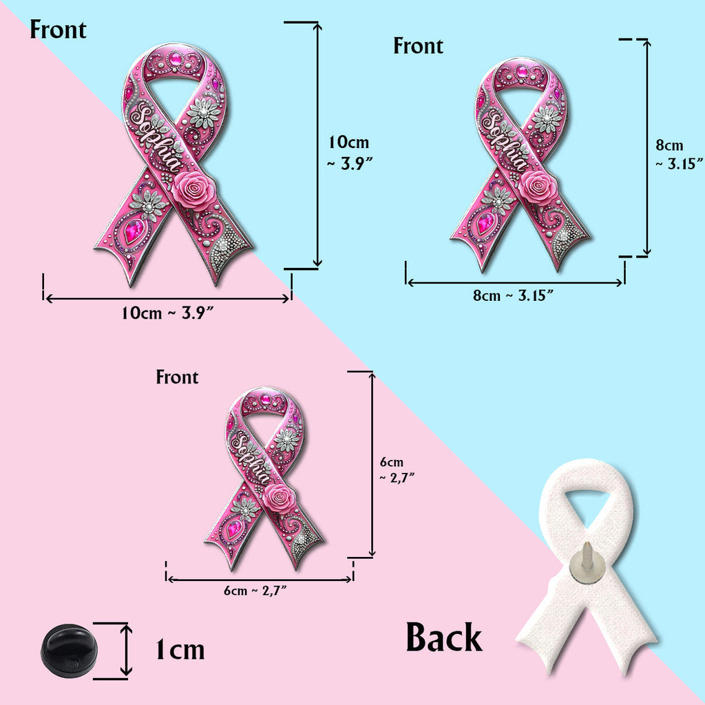 Breast Cancer Awareness - Personalized Breast Cancer Awareness Pin