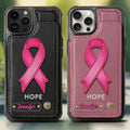 Hope - Personalized Breast Cancer Awareness Wallet Phone Case