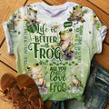 Life Is Better With Frogs - Personalized Frog All Over Shirt