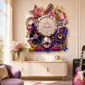 Personalized Music Wall Clock with Custom Name — personalized with a custom name