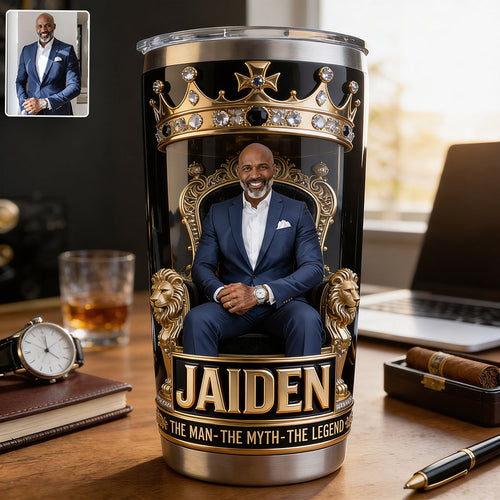 Custom Any Photo The Best Dad/Grandpa/Uncle... - Personalized Father Tumbler