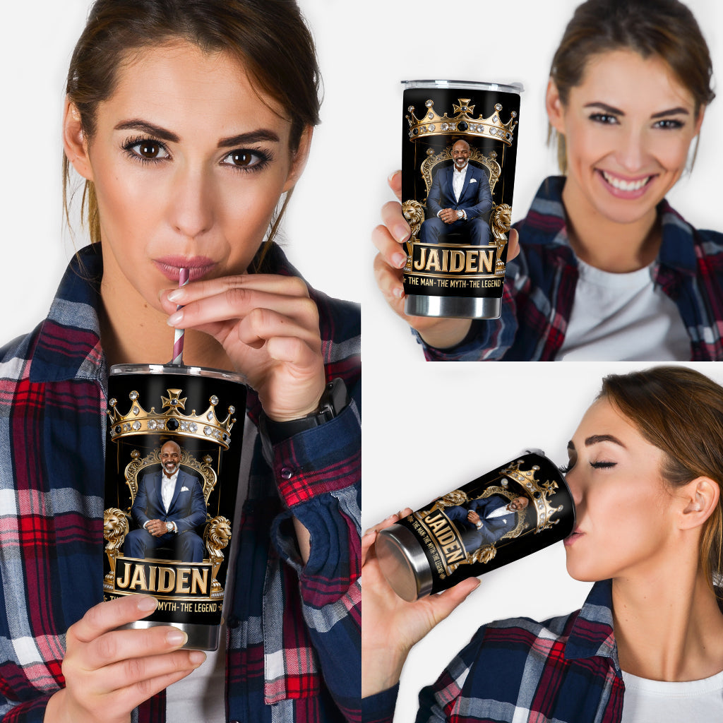 Custom Any Photo The Best Dad/Grandpa/Uncle... - Personalized Father Tumbler