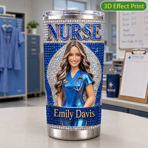 Any Title, Any Photo - Personalized Nurse Tumbler