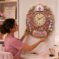 Personalized Nurse Appreciation Wall Clock with Custom Name — personalized with a custom name