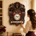 Personalized Mechanical Heart Wall Clock with Custom Name — personalized with a custom name