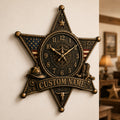 Personalized Interiors Wall Clock with Custom Name — personalized with a custom name