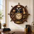 Personalized Sailor Wall Clock, Custom Name Gift for Sailors — personalized with a custom name