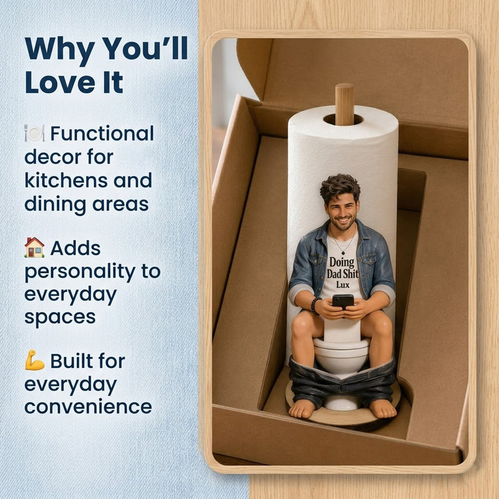 Best Time Of Day - Personalized Father Paper Towel Stand