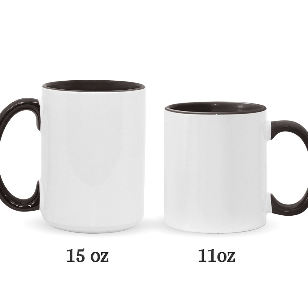 Funny Caricature Custom Mug From Any Photo - Personalized Fishing Accent Mug