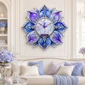 Personalized Floral for Skater Wall Clock with Custom Name — personalized with a custom name