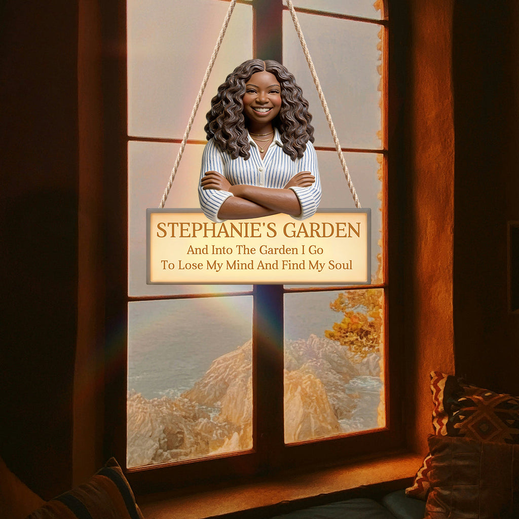 Custom From Any Photo - Personalized Gardening LED Light Acrylic Sign