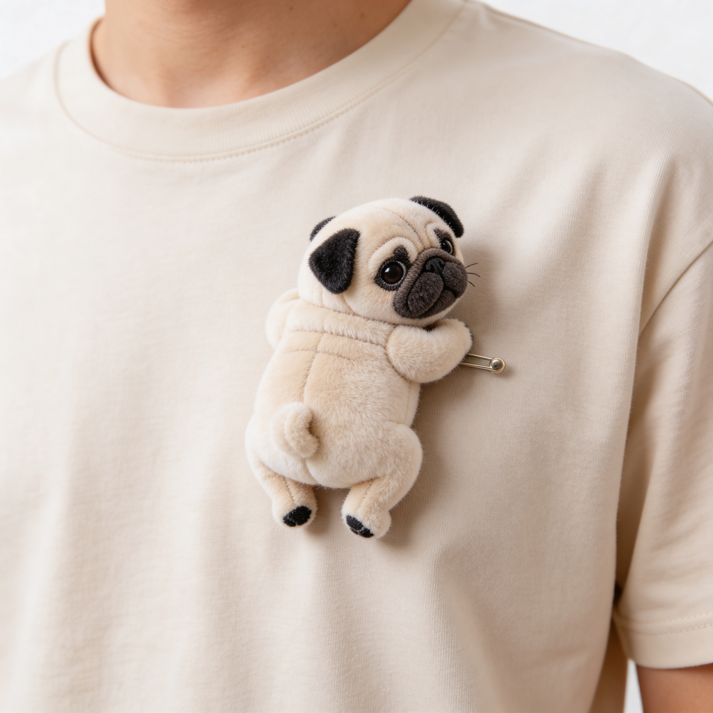 Pet Mom, Pet Lovers Gift - Personalized Dog Plush Brooch