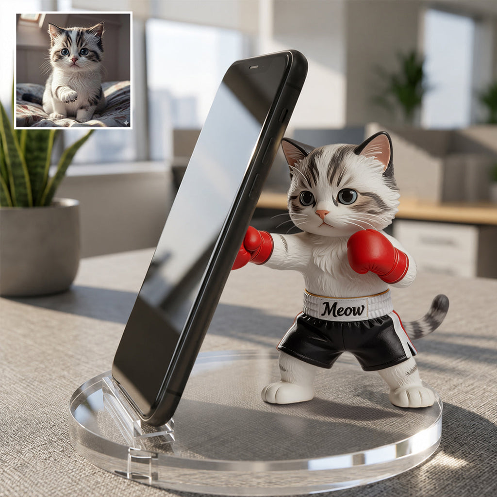 Gift For Pet Owner Dog Dad Dog Mom - Personalized Dog Phone/ Tablet Holder Stand