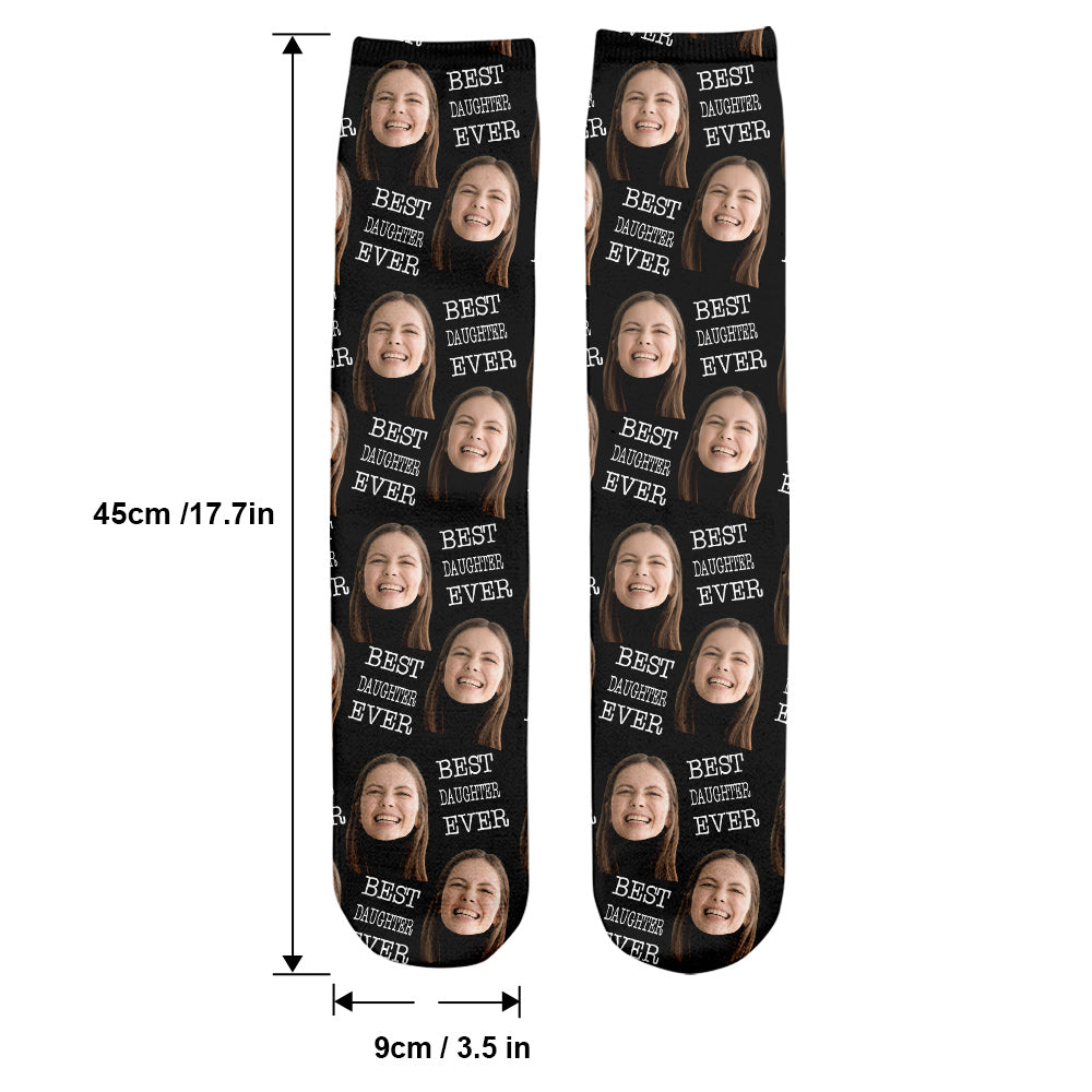 Custom Face - Personalized Daughter Socks