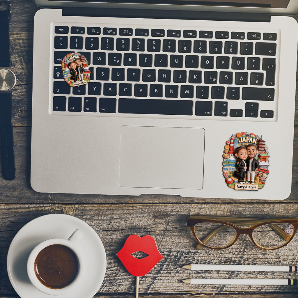 Couple Travel Memories - Personalized Travelling Magnet