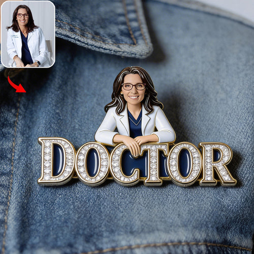 Custom Any Photo - Personalized Nurse Pin