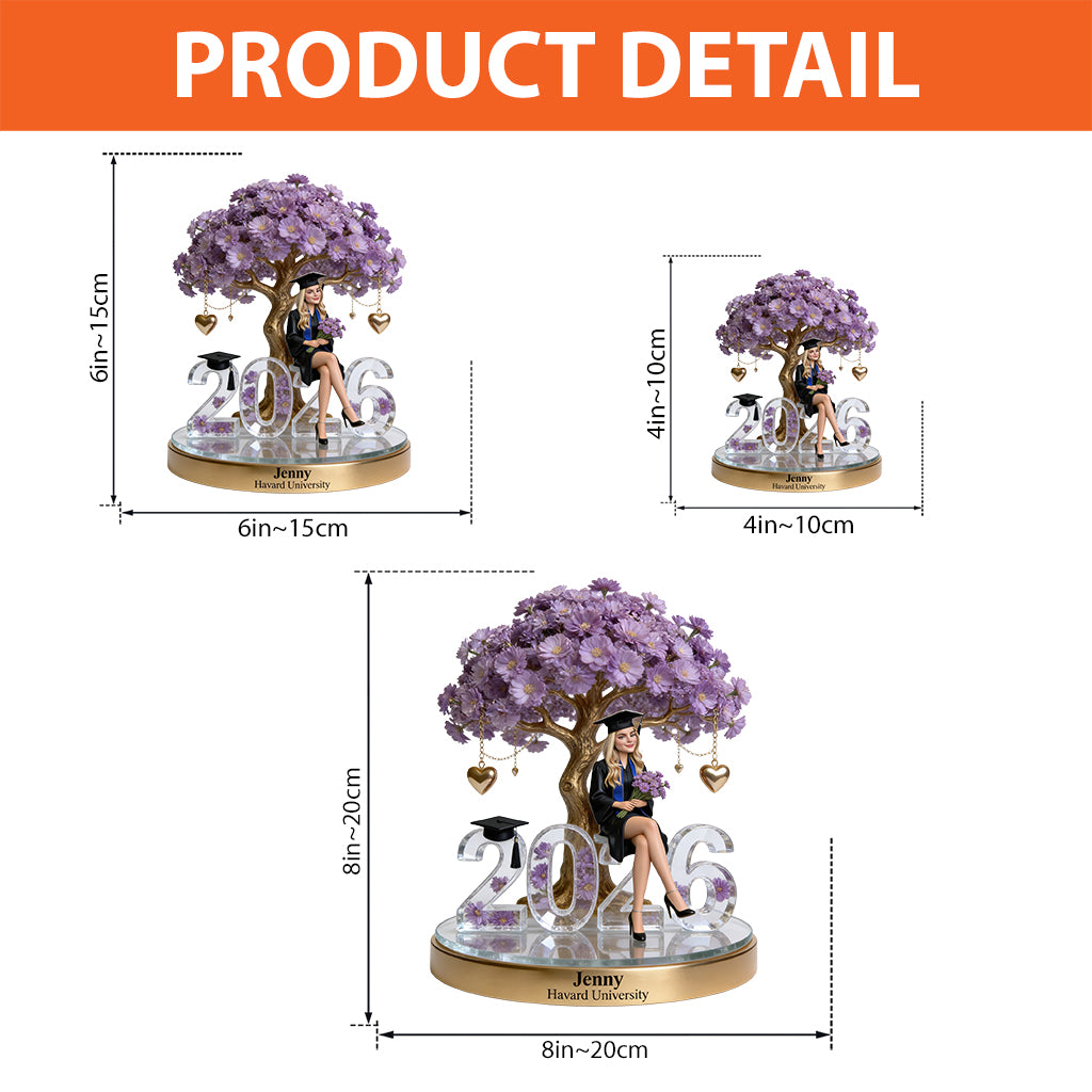 Class Of 2026 - Personalized Graduation Custom Shaped Acrylic Plaque