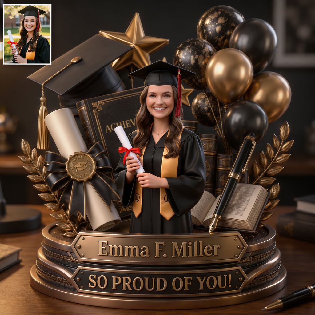 Custom Any Photo Congratulation - Personalized Graduation Custom Shaped Acrylic Plaque