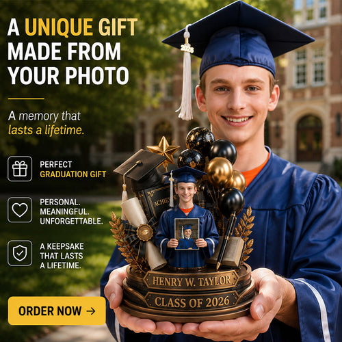Custom Any Photo Congratulation - Personalized Graduation Custom Shaped Acrylic Plaque